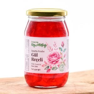 (Isparta) Pembe Gül Reçeli 450g - Kokulu Isparta Gülü Reçeli