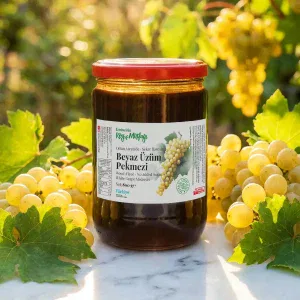 Şeker İlavesiz Beyaz Üzüm Pekmezi 800g - Odun Ateşinde