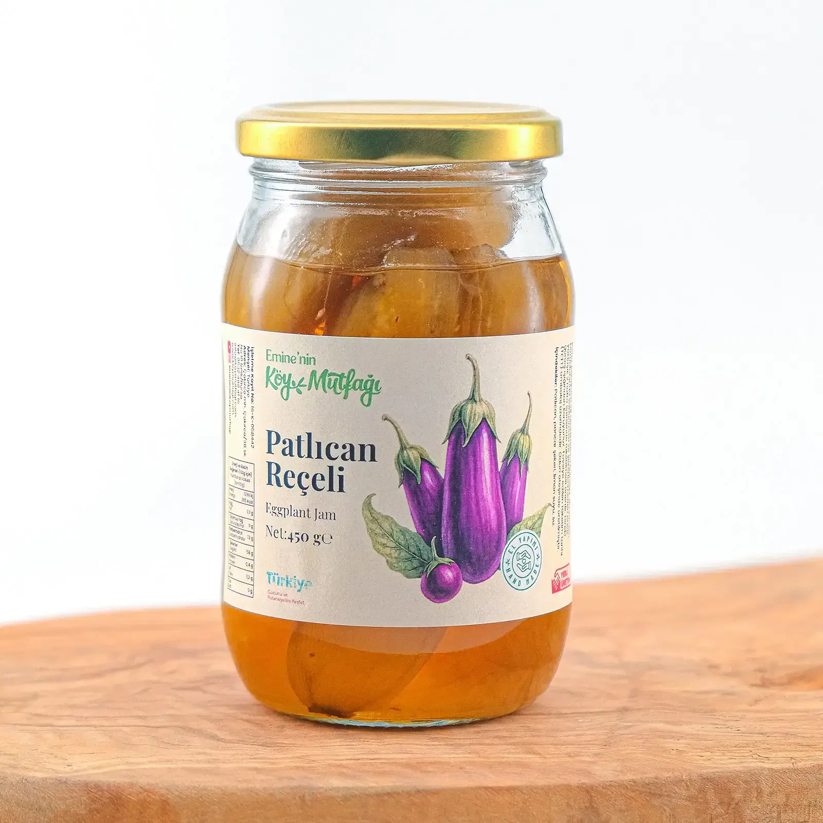 Patlıcan Reçeli 450g - Odun Ateşinde Patlıcan Reçeli - Görsel 1